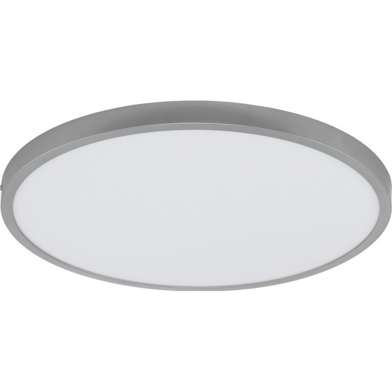129,95 € 免费送货 | LED面板 Eglo Fueva 1 25W LED 3000K 暖光. 圆形的 形状 Ø 50 cm. 现代的 风格. 铝 和 塑料. 白色的 和 银 颜色