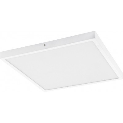 149,95 € Envío gratis | Panel LED Eglo Fueva 1 27W LED 3000K Luz cálida. Forma Cuadrada 60×60 cm. Estilo moderno. Aluminio y Plástico. Color blanco