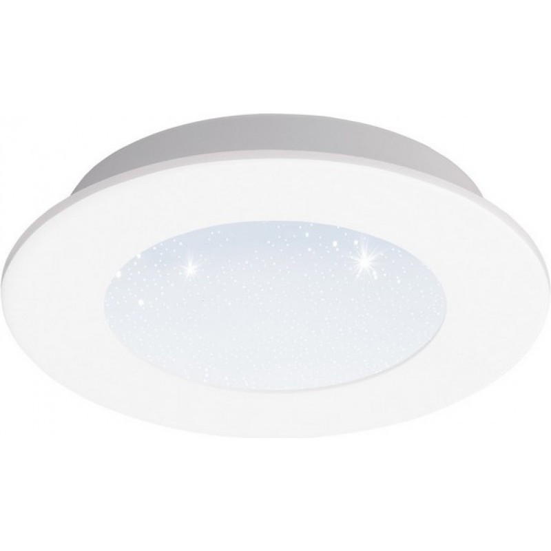 35,95 € Free Shipping | Ceiling lamp Eglo Fiobbo 5W 3000K Warm light. Spherical Shape Ø 12 cm. Kitchen and bathroom. Modern Style. Steel and Plastic. White Color