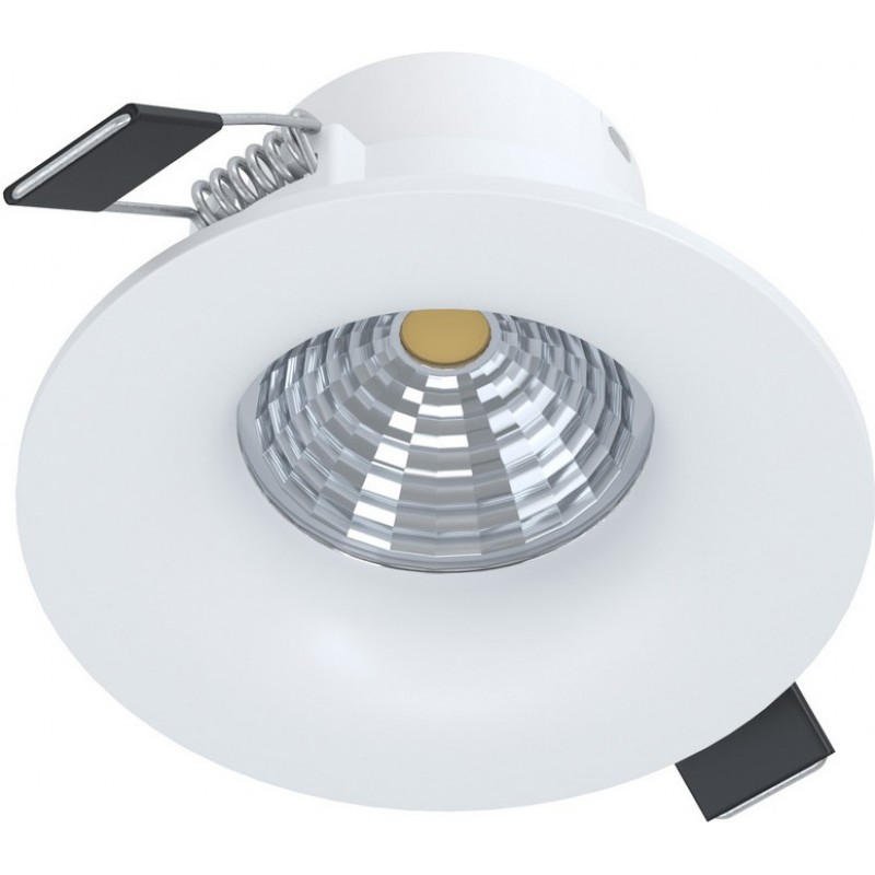 21,95 € 送料無料 | 屋内埋め込み式照明 Eglo Saliceto 6W 2700K とても暖かい光. 円形 形状 Ø 8 cm. 設計 スタイル. アルミニウム. 白い カラー