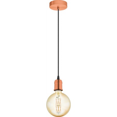 吊灯 Eglo Yorth 60W 球形 形状 Ø 10 cm. 客厅, 厨房 和 饭厅. 复古的 和 优质的 风格. 钢. 铜 和 金的 颜色