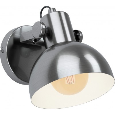 Настенный светильник для дома Eglo Lubenham 1 28W 21×18 cm. Лобби, офис и рабочая зона. Дизайн Стиль. Стали. Кремовый цвет, никель и старый никель Цвет
