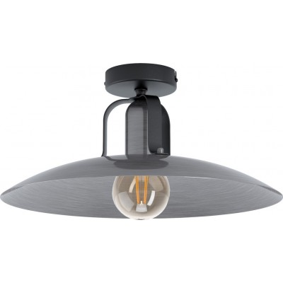 Ceiling lamp Eglo Kenilworth 28W Round Shape Ø 40 cm. Sophisticated Style. Steel. Black Color