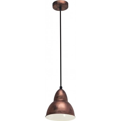 吊灯 Eglo Truro 60W 锥 形状 Ø 15 cm. 客厅, 厨房 和 饭厅. 复古的 和 优质的 风格. 钢. 铜, 老铜 和 金的 颜色