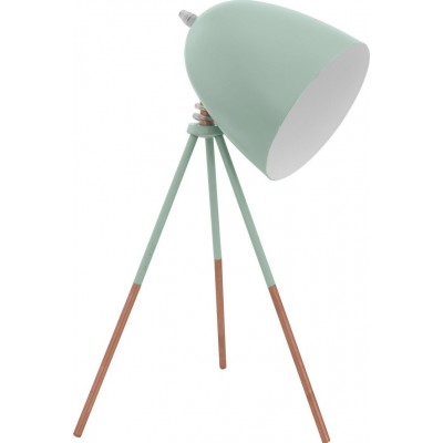 Lampada da tavolo Eglo Dundee 60W 44×29 cm. Acciaio. Colore verde