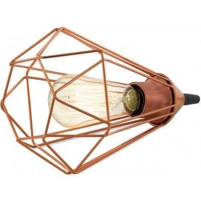 25,95 € Free Shipping | Table lamp Eglo Tarbes 60W Ø 17 cm. Steel. Copper, golden and black Color