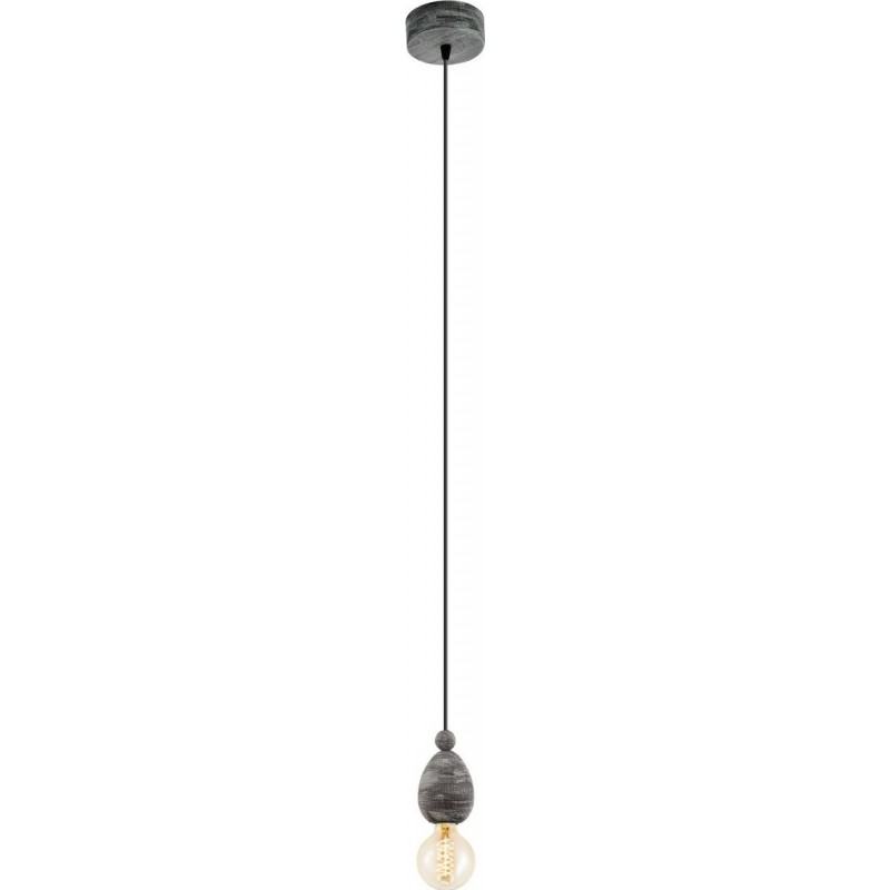 31,95 € 免费送货 | 吊灯 Eglo Avoltri 球形 形状 Ø 8 cm. 客厅 和 饭厅. 复古的 和 优质的 风格. 木头. 黑色的 颜色