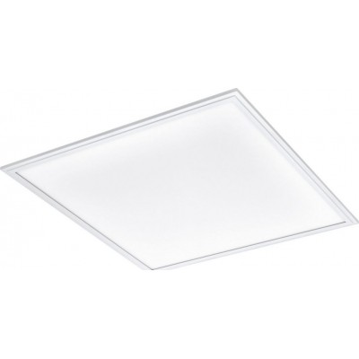 89,95 € Free Shipping | LED panel Eglo Salobrena 2 LED 4000K Neutral light. 60×60 cm. Ceiling light Aluminum and plastic. White Color