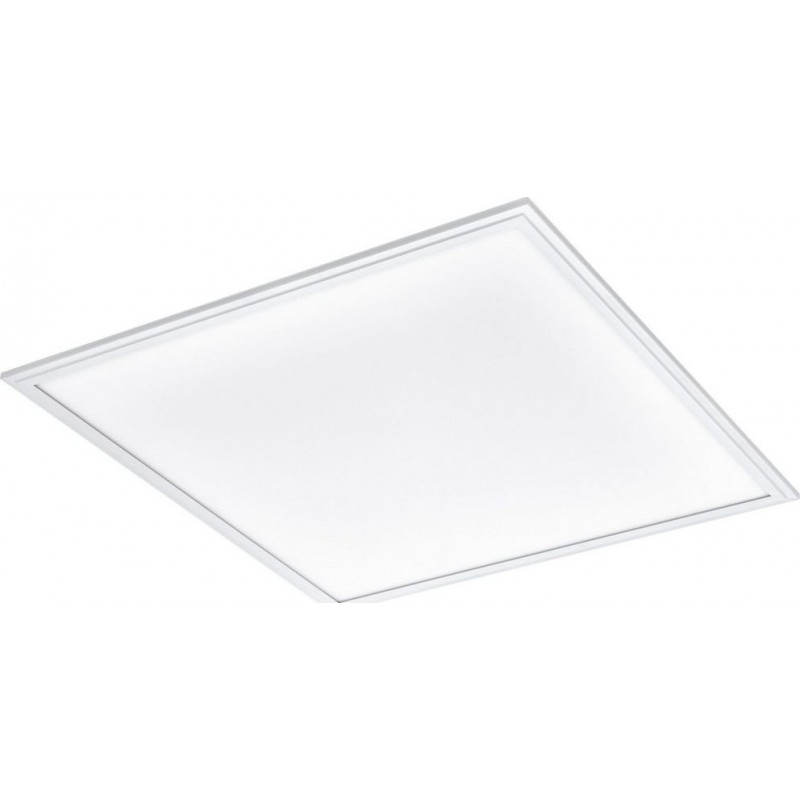 89,95 € 免费送货 | LED面板 Eglo Salobrena 2 LED 4000K 中性光. 正方形 形状 60×60 cm. 天花灯 厨房, 浴室 和 办公室. 现代的 风格. 铝 和 塑料. 白色的 颜色