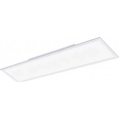 153,95 € Free Shipping | Indoor spotlight Eglo Salobrena 2 4000K Neutral light. Extended Shape 120×30 cm. Ceiling light Kitchen, bathroom and office. Modern Style. Aluminum and plastic. White Color