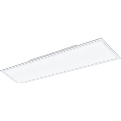 129,95 € Free Shipping | LED panel Eglo Salobrena 2 LED 4000K Neutral light. 120×30 cm. Ceiling light Aluminum and plastic. White Color