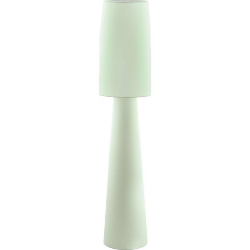 99,95 € Бесплатная доставка | Наполная лампа Eglo Carpara Цилиндрический Форма Ø 35 cm. Гостинная, столовая и спальная комната. Современный, сложный и дизайн Стиль. Текстиль. Зеленый Цвет