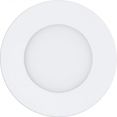 36,95 € Free Shipping | Recessed lighting Eglo Fueva A Round Shape Ø 12 cm. Modern Style. Aluminum and plastic. White Color