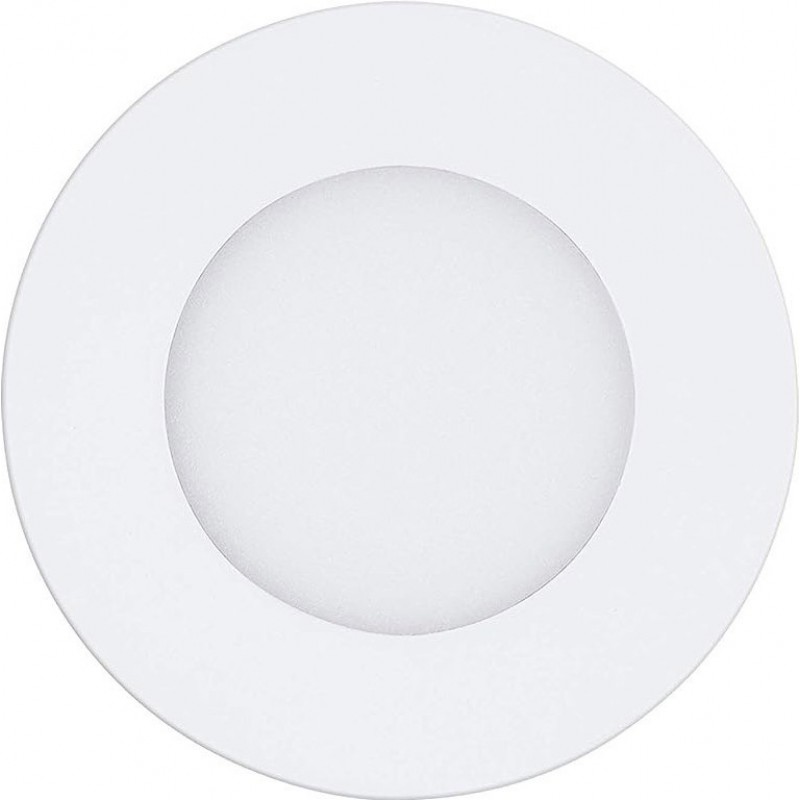 34,95 € Free Shipping | Recessed lighting Eglo Fueva A Round Shape Ø 12 cm. Modern Style. Aluminum and plastic. White Color