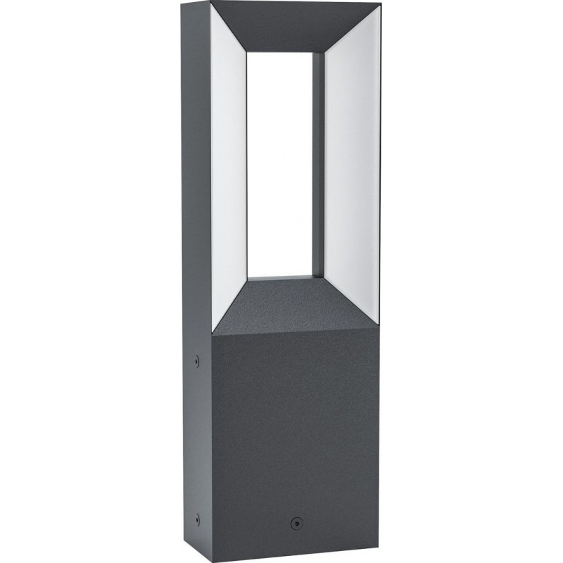 101,95 € Free Shipping | Luminous beacon Eglo Riforano Cubic Shape 34×11 cm. Terrace, garden and pool. Modern and design Style. Aluminum and plastic. White and black Color