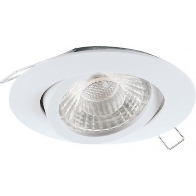18,95 € Free Shipping | Recessed lighting Eglo Tedo 1 Round Shape Ø 8 cm. Sophisticated Style. Aluminum. White Color