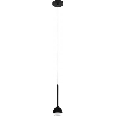 54,95 € Free Shipping | Hanging lamp Eglo Stars of Light Nucetto Spherical Shape Ø 8 cm. Living room and dining room. Modern and design Style. Steel and plastic. Black Color