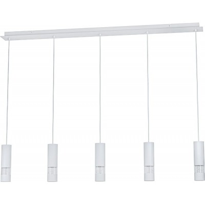 238,95 € Free Shipping | Hanging lamp Eglo Stars of Light Bernabetta Extended Shape 150×117 cm. Living room and dining room. Modern and design Style. Steel and plastic. White Color