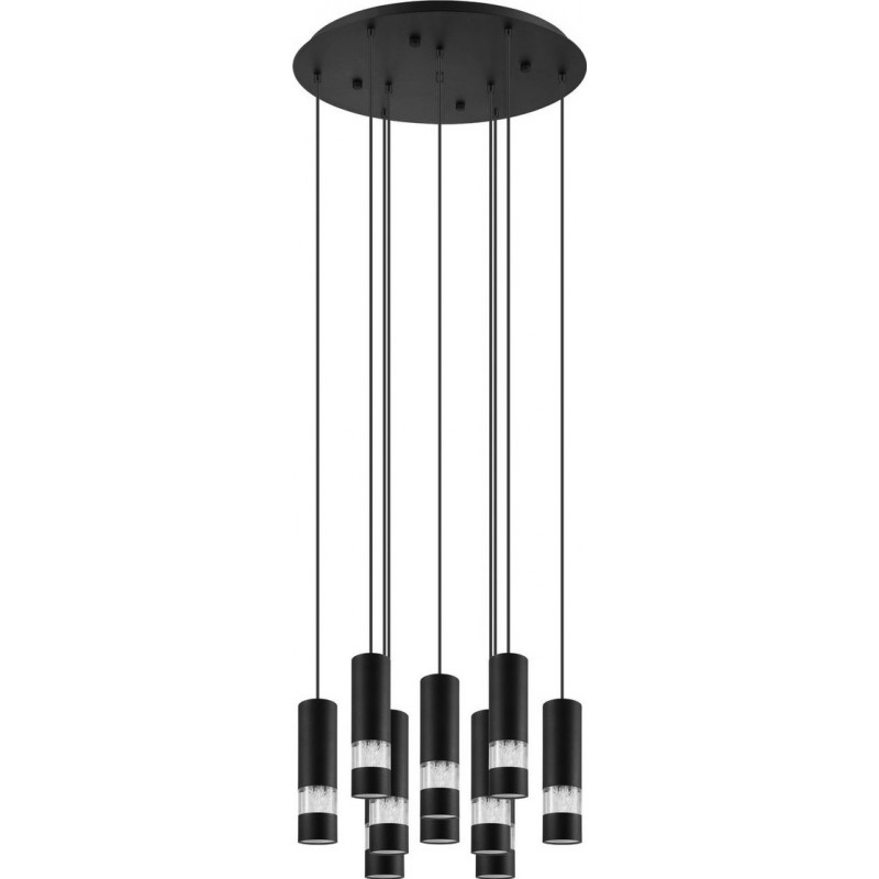 507,95 € Free Shipping | Hanging lamp Eglo Stars of Light Bernabetta Ø 58 cm. Steel and Plastic. Black Color