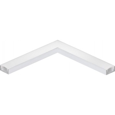 7,95 € Envío gratis | Accesorios de iluminación Eglo Surface Profile 1 11 cm. Perfilería de superficie para iluminación Aluminio. Color blanco