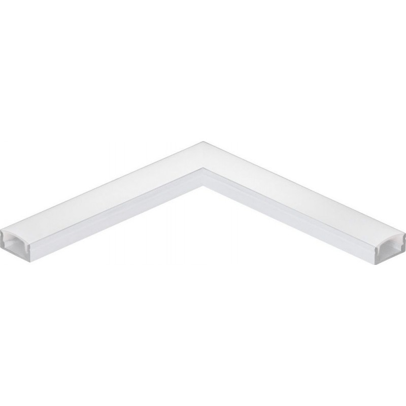 7,95 € Envío gratis | Accesorios de iluminación Eglo Surface Profile 1 11 cm. Perfilería de superficie para iluminación Aluminio. Color blanco