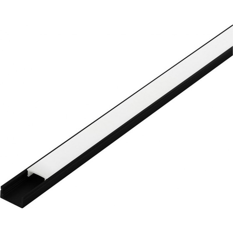 13,95 € 送料無料 | 照明器具 Eglo Surface Profile 1 100×2 cm. 照明の表面プロファイル アルミニウム そして プラスチック. 白い そして ブラック カラー
