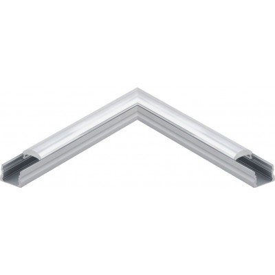 Accesorios de iluminación Eglo Surface Profile 3 11 cm. Perfilería de superficie para iluminación Aluminio. Color aluminio y plata