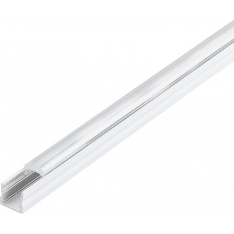 28,95 € Envío gratis | Accesorios de iluminación Eglo Surface Profile 3 100×2 cm. Perfilería de superficie para iluminación Aluminio y Plástico. Color blanco