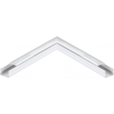 Accesorios de iluminación Eglo Surface Profile 3 11 cm. Perfilería de superficie para iluminación Aluminio. Color blanco