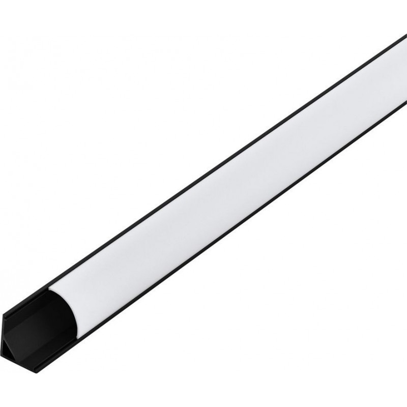 15,95 € Kostenloser Versand | Leuchten Eglo Corner Profile 1 100×2 cm. Profile für die Beleuchtung Aluminium und Plastik. Weiß und schwarz Farbe