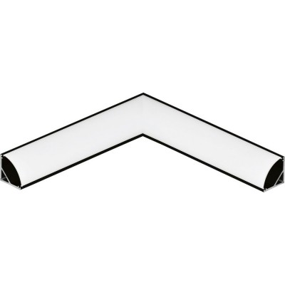 Accesorios de iluminación Eglo Corner Profile 1 11 cm. Perfilería para iluminación Aluminio. Color negro