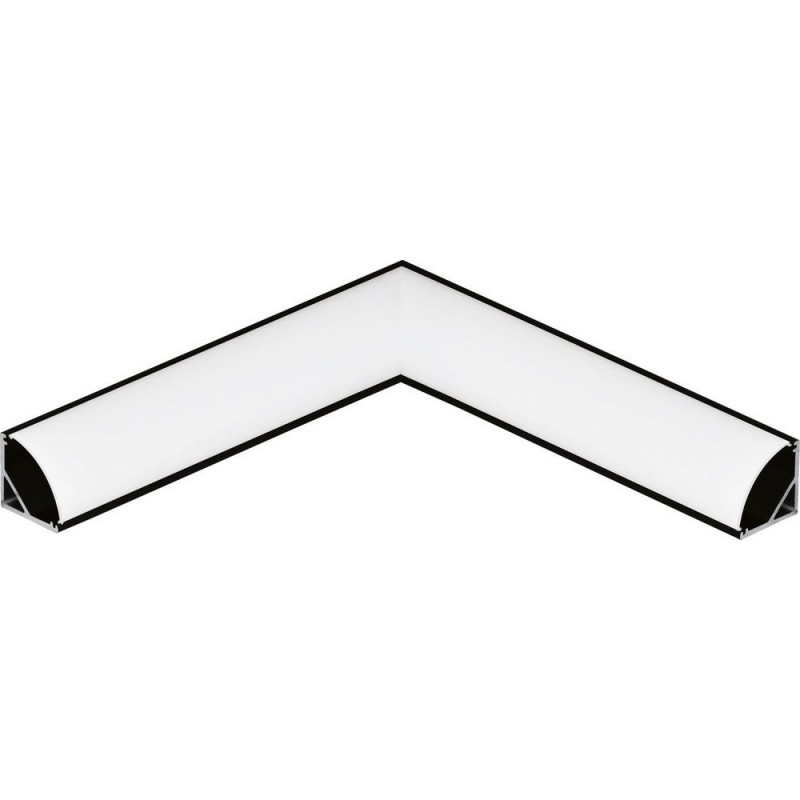 8,95 € Kostenloser Versand | Leuchten Eglo Corner Profile 1 11 cm. Profile für die Beleuchtung Aluminium. Schwarz Farbe