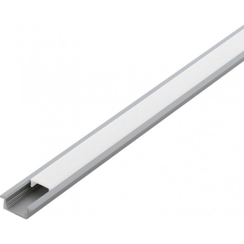28,95 € Kostenloser Versand | Leuchten Eglo Recessed Profile 1 200×2 cm. Einbauprofile für die Beleuchtung Aluminium und Plastik. Aluminium, weiß und silber Farbe