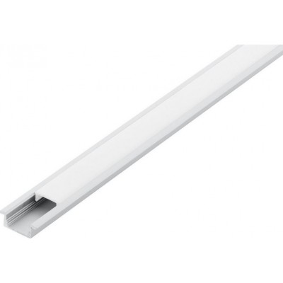 15,95 € Envío gratis | Accesorios de iluminación Eglo Recessed Profile 1 100×2 cm. Perfilería empotrable para iluminación Aluminio y Plástico. Color blanco