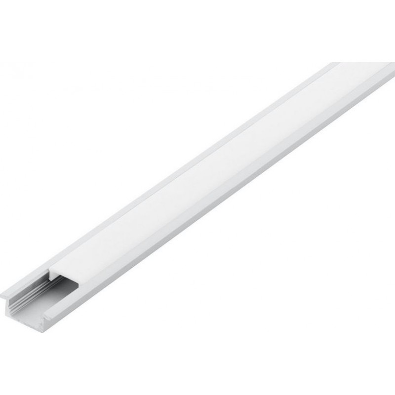 15,95 € 送料無料 | 照明器具 Eglo Recessed Profile 1 100×2 cm. 照明用の凹型プロファイル アルミニウム そして プラスチック. 白い カラー