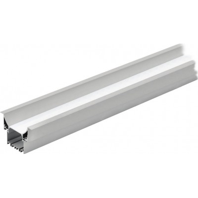 Accesorios de iluminación Eglo Recessed Profile 3 200×7 cm. Perfilería empotrable para iluminación Aluminio y Plástico. Color aluminio, blanco y plata