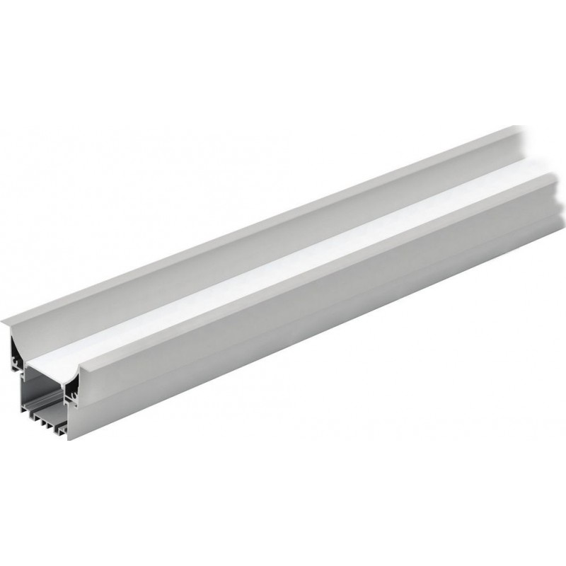 74,95 € 免费送货 | 照明灯具 Eglo Recessed Profile 3 200×7 cm. 嵌入式壁灯照明 铝 和 塑料. 铝, 白色的 和 银 颜色