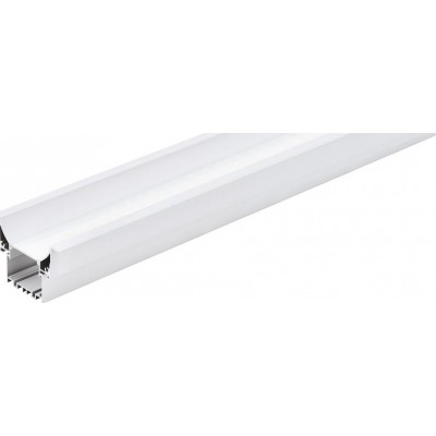 64,95 € Free Shipping | Decorative lighting Eglo Recessed Profile 3 200 cm. Recessed profiles for lighting Aluminum and plastic. White Color