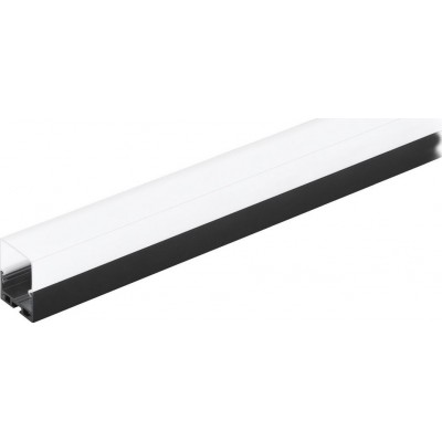 Accesorios de iluminación Eglo Surface Profile 6 200×5 cm. Perfilería de superficie para iluminación Aluminio y Plástico. Color blanco y negro