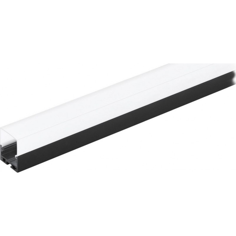 75,95 € Kostenloser Versand | Leuchten Eglo Surface Profile 6 200×5 cm. Oberflächenprofile für die Beleuchtung Aluminium und Plastik. Weiß und schwarz Farbe