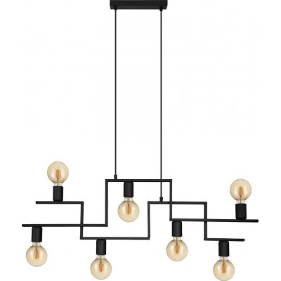 176,95 € Spedizione Gratuita | Lampadario Eglo Fembard 110×101 cm. Acciaio. Colore nero