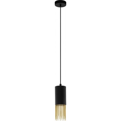66,95 € Free Shipping | Hanging lamp Eglo Stars of Light Counuzulus Extended Shape Ø 10 cm. Living room and dining room. Modern and design Style. Steel. Golden, brass and black Color