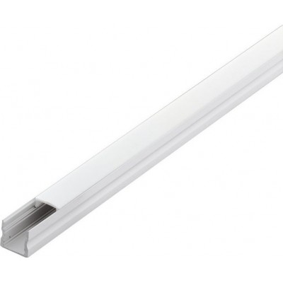 Equipamentos de iluminação Eglo Surface Profile 2 200×2 cm. Perfis de superfície para iluminação Alumínio e Plástico. Cor branco