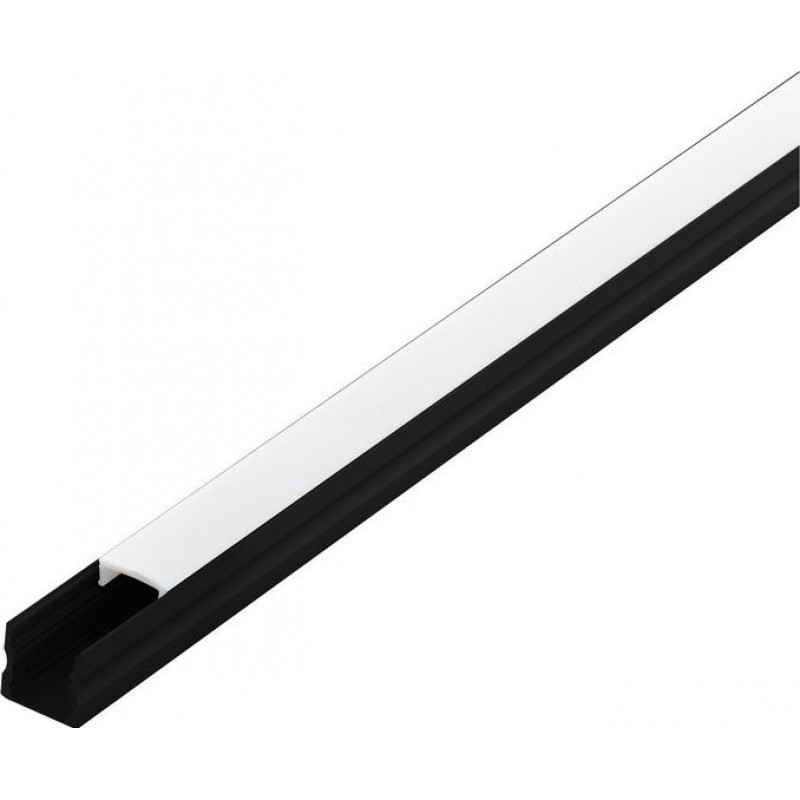33,95 € 送料無料 | 照明器具 Eglo Surface Profile 2 200×2 cm. 照明の表面プロファイル アルミニウム そして プラスチック. 白い そして ブラック カラー