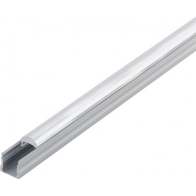 Accesorios de iluminación Eglo Surface Profile 3 200×2 cm. Perfilería de superficie para iluminación Aluminio y Plástico. Color aluminio y plata