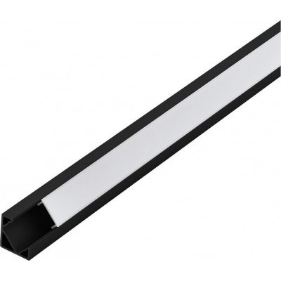 39,95 € Free Shipping | Lighting fixtures Eglo Corner Profile 2 200×2 cm. Profiles for lighting Aluminum and Plastic. White and black Color