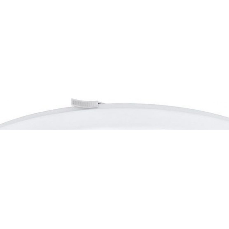 49,95 € Free Shipping | Indoor ceiling light Eglo Benariba Extended Shape Ø 44 cm. Kitchen, lobby and bathroom. Steel and plastic. White Color
