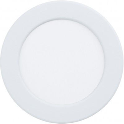 Illuminazione da incasso Eglo Fueva 5 Forma Rotonda Ø 11 cm. Soggiorno, cucina e bagno. Stile moderno. Acciaio e Plastica. Colore bianca