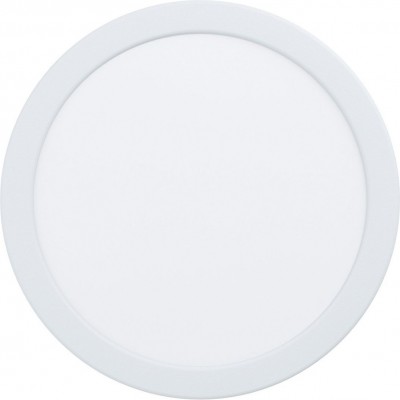 19,95 € Free Shipping | Recessed lighting Eglo Fueva 5 Round Shape Ø 21 cm. Living room, kitchen and bathroom. Modern Style. Steel and plastic. White Color