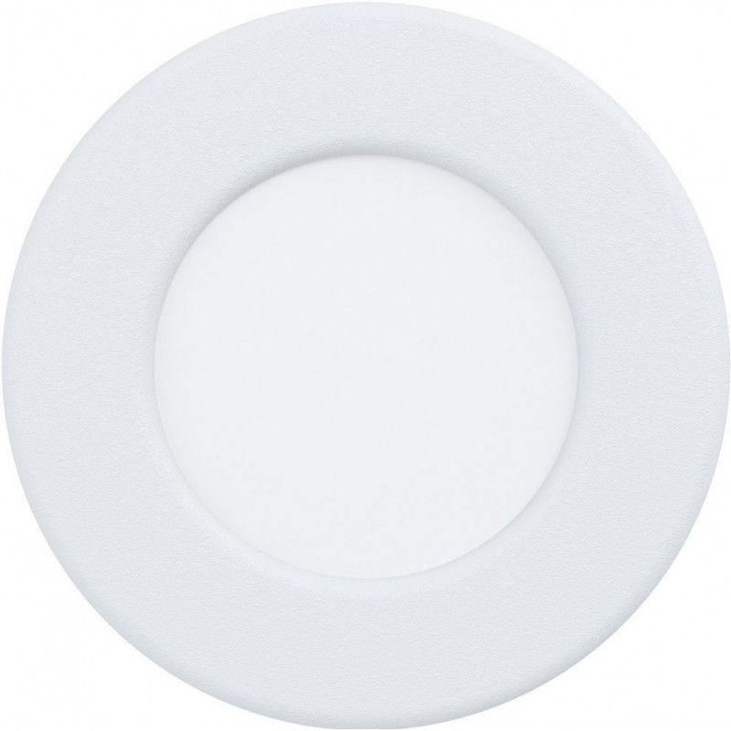 9,95 € 免费送货 | 室内嵌入式照明 Eglo Fueva 5 圆形的 形状 Ø 8 cm. 客厅, 厨房 和 浴室. 现代的 风格. 钢 和 塑料. 白色的 颜色